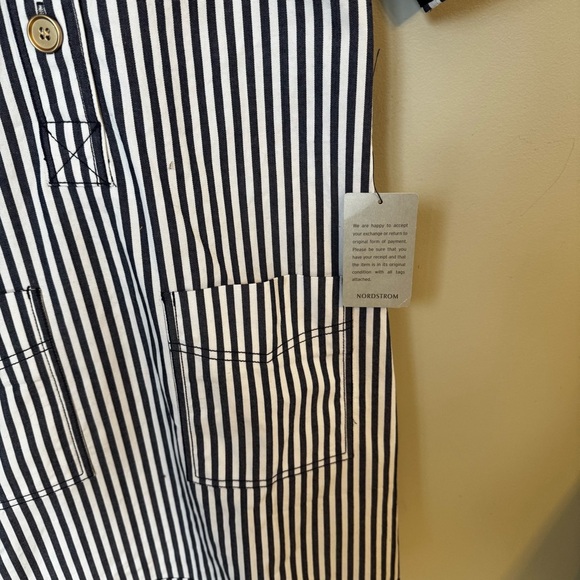 NWT 1901 Navy and White Striped Pullover Preppy Sailor Mini Dress  Size 2 - Picture 7 of 8
